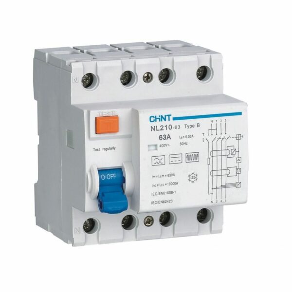 Erdschlussschalter Typ B - 40A / 30mA - 3 + N (4-polig)