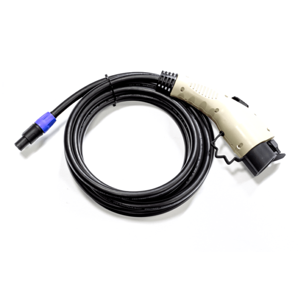 Das zusätzliche ladekabel für Accelev Typ 1 oder Typ 2