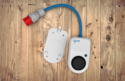 Go-eChargerHOME+ mobile laddstation ladda elbilen elbil EV-Solution-AB Kia Nissan Hyundai Tesla med bakplåt