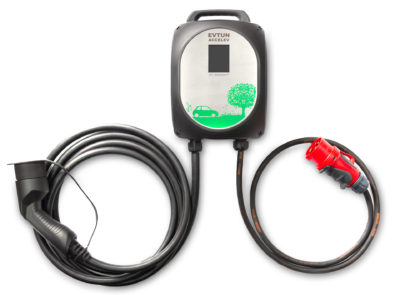 Laddstation Accelev 3-fas EV Ladestation Faltblatt 11kW